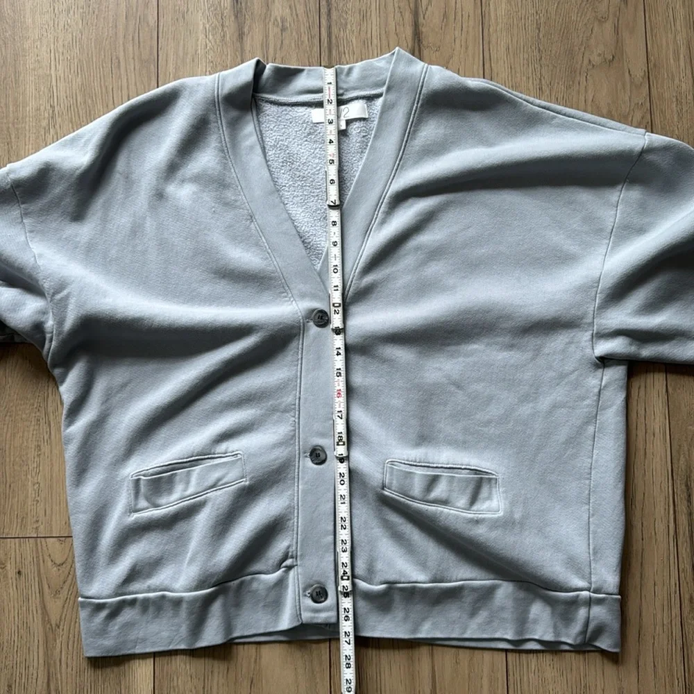 Hudson x Brandon Williams Light Gray Button-Up Cardigan Sweater Men’s Large